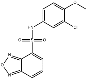 N-(3-chloro-4-methoxyphenyl)-2,1,3-benzoxadiazole-4-sulfonamide Structure