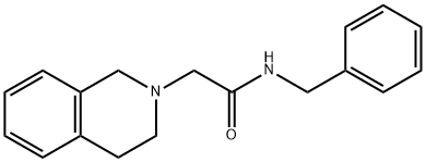 N-benzyl-2-(3,4-dihydro-1H-isoquinolin-2-yl)acetamide Struktur