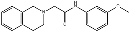 2-(3,4-dihydro-1H-isoquinolin-2-yl)-N-(3-methoxyphenyl)acetamide Structure