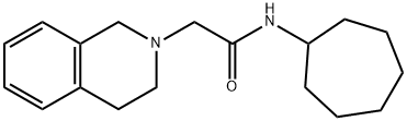 N-cycloheptyl-2-(3,4-dihydro-1H-isoquinolin-2-yl)acetamide Structure