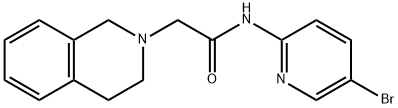 N-(5-bromopyridin-2-yl)-2-(3,4-dihydro-1H-isoquinolin-2-yl)acetamide Structure