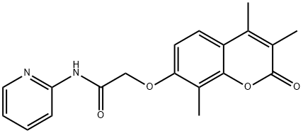 N-pyridin-2-yl-2-(3,4,8-trimethyl-2-oxochromen-7-yl)oxyacetamide|N-(吡啶-2-基)-2-((3,4,8-三甲基-2-氧代-2H-色烯-7-基)氧基)乙酰胺