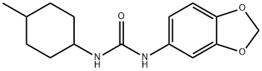 1-(1,3-benzodioxol-5-yl)-3-(4-methylcyclohexyl)urea Structure