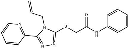 N-phenyl-2-[(4-prop-2-enyl-5-pyridin-2-yl-1,2,4-triazol-3-yl)sulfanyl]acetamide|