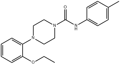 4-(2-ethoxyphenyl)-N-(4-methylphenyl)piperazine-1-carboxamide Structure