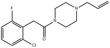 2-(2-chloro-6-fluorophenyl)-1-(4-prop-2-enylpiperazin-1-yl)ethanone Structure