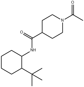 1-acetyl-N-(2-tert-butylcyclohexyl)piperidine-4-carboxamide Structure