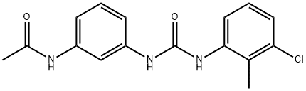 N-[3-[(3-chloro-2-methylphenyl)carbamoylamino]phenyl]acetamide 结构式