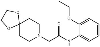 2-(1,4-dioxa-8-azaspiro[4.5]decan-8-yl)-N-(2-ethoxyphenyl)acetamide Structure