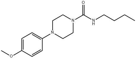 N-butyl-4-(4-methoxyphenyl)piperazine-1-carboxamide Structure