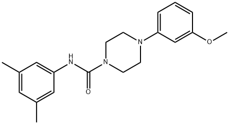 N-(3,5-dimethylphenyl)-4-(3-methoxyphenyl)piperazine-1-carboxamide Structure