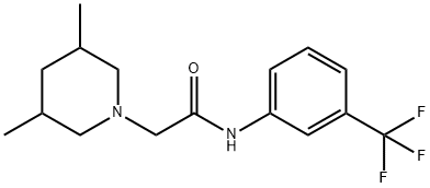 2-(3,5-dimethylpiperidin-1-yl)-N-[3-(trifluoromethyl)phenyl]acetamide Structure