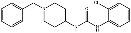 1-(1-benzylpiperidin-4-yl)-3-(2-chlorophenyl)urea Struktur