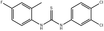 1-(3,4-dichlorophenyl)-3-(4-fluoro-2-methylphenyl)thiourea Struktur