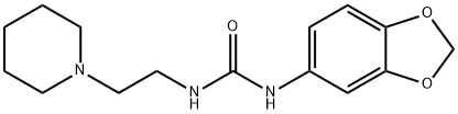 1-(1,3-benzodioxol-5-yl)-3-(2-piperidin-1-ylethyl)urea Structure