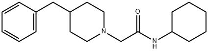 2-(4-benzylpiperidin-1-yl)-N-cyclohexylacetamide Struktur