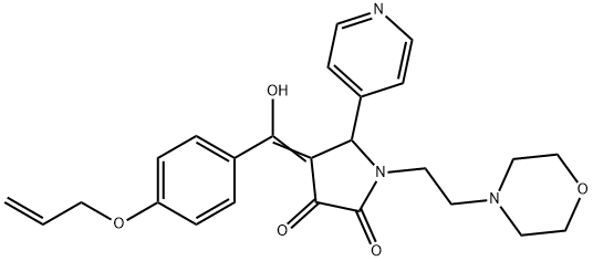 (4E)-4-[hydroxy-(4-prop-2-enoxyphenyl)methylidene]-1-(2-morpholin-4-ylethyl)-5-pyridin-4-ylpyrrolidine-2,3-dione|