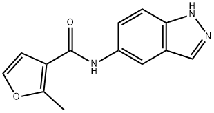 N-(1H-indazol-5-yl)-2-methylfuran-3-carboxamide,908508-82-7,结构式