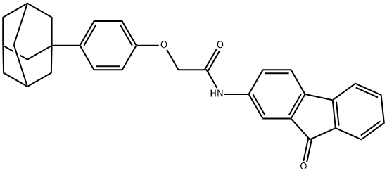 2-[4-(1-adamantyl)phenoxy]-N-(9-oxofluoren-2-yl)acetamide|