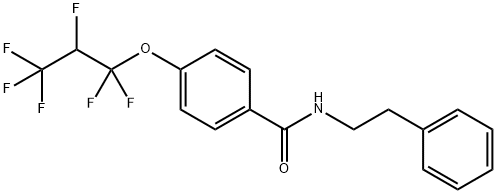 4-(1,1,2,3,3,3-hexafluoropropoxy)-N-(2-phenylethyl)benzamide Structure