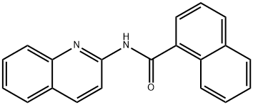 N-quinolin-2-ylnaphthalene-1-carboxamide Struktur
