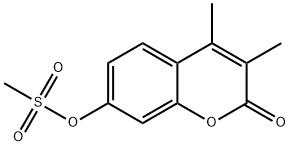 (3,4-dimethyl-2-oxochromen-7-yl) methanesulfonate Structure