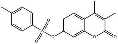 (3,4-dimethyl-2-oxochromen-7-yl) 4-methylbenzenesulfonate Structure