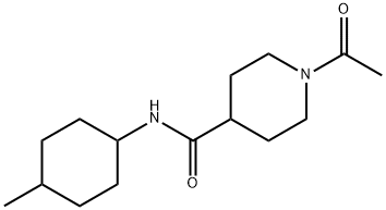 1-acetyl-N-(4-methylcyclohexyl)piperidine-4-carboxamide Structure