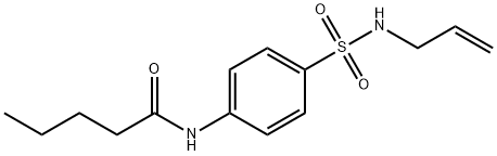 N-[4-(prop-2-enylsulfamoyl)phenyl]pentanamide Structure