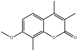 7-methoxy-3,4,8-trimethylchromen-2-one,91909-94-3,结构式