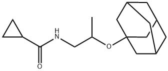 N-[2-(1-adamantyloxy)propyl]cyclopropanecarboxamide,924831-76-5,结构式