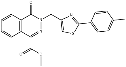 methyl 3-[[2-(4-methylphenyl)-1,3-thiazol-4-yl]methyl]-4-oxophthalazine-1-carboxylate|
