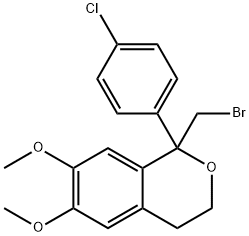 1-(bromomethyl)-1-(4-chlorophenyl)-6,7-dimethoxy-3,4-dihydroisochromene Structure