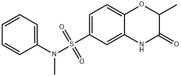 N,2-dimethyl-3-oxo-N-phenyl-4H-1,4-benzoxazine-6-sulfonamide Structure