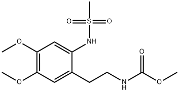 methyl N-[2-[2-(methanesulfonamido)-4,5-dimethoxyphenyl]ethyl]carbamate,924843-93-6,结构式