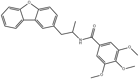 N-(1-dibenzofuran-2-ylpropan-2-yl)-3,4,5-trimethoxybenzamide Structure
