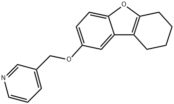 3-(6,7,8,9-tetrahydrodibenzofuran-2-yloxymethyl)pyridine Struktur