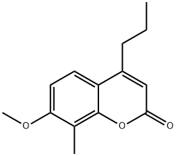 7-methoxy-8-methyl-4-propylchromen-2-one Structure