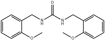 1,3-ビス(2-メトキシベンジル)尿素 化学構造式
