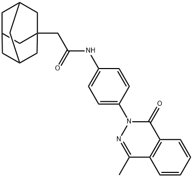 2-(1-adamantyl)-N-[4-(4-methyl-1-oxophthalazin-2-yl)phenyl]acetamide Structure
