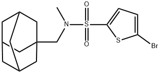 N-(1-adamantylmethyl)-5-bromo-N-methylthiophene-2-sulfonamide Structure