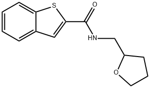 N-(oxolan-2-ylmethyl)-1-benzothiophene-2-carboxamide Structure