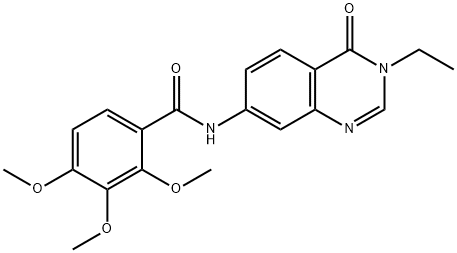 N-(3-ethyl-4-oxoquinazolin-7-yl)-2,3,4-trimethoxybenzamide Structure