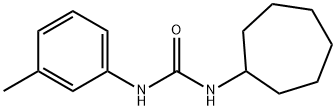 1-cycloheptyl-3-(3-methylphenyl)urea 结构式