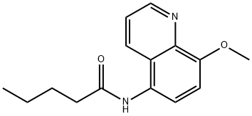 N-(8-methoxyquinolin-5-yl)pentanamide Structure