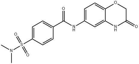 4-(dimethylsulfamoyl)-N-(3-oxo-4H-1,4-benzoxazin-6-yl)benzamide Structure