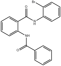2-benzamido-N-(2-bromophenyl)benzamide Struktur