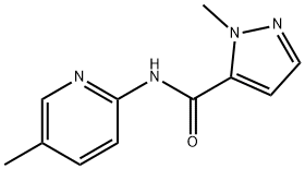 2-methyl-N-(5-methylpyridin-2-yl)pyrazole-3-carboxamide,955551-93-6,结构式