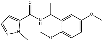 N-[1-(2,5-dimethoxyphenyl)ethyl]-2-methylpyrazole-3-carboxamide Structure