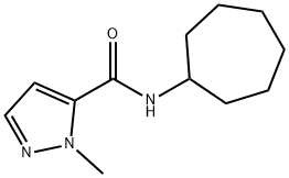 N-cycloheptyl-2-methylpyrazole-3-carboxamide,955572-94-8,结构式